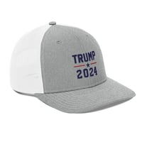 Image 2 of Trump 2024 Vintage Embrodried  Richardson 112 Trucker Cap from PatriotsCo.com