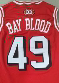 Image 5 of BLOODY GANG BASKETBALL JERSEY (Red)