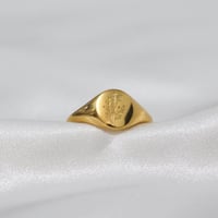 Image 3 of Flower Garden Signet Ring 