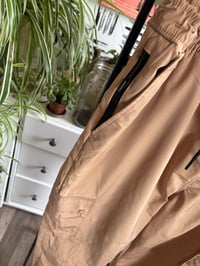 Image 2 of Tan cargo joggers 