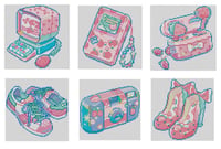 Image 2 of Strawberry Goods Mini Diamond Painting Kit by Hiroko