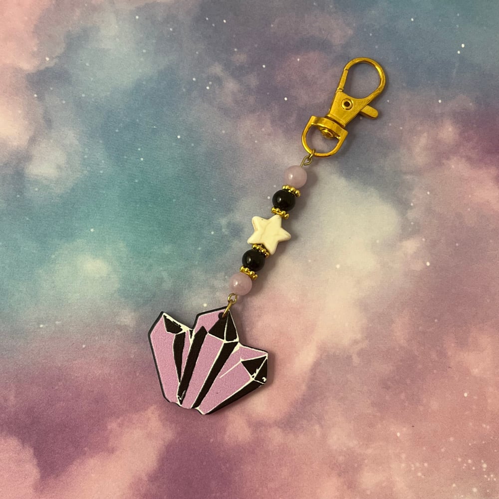 Image of Purple Crystal Keychain