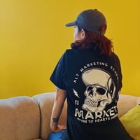 Image 3 of Hearts Black Unisex Tee