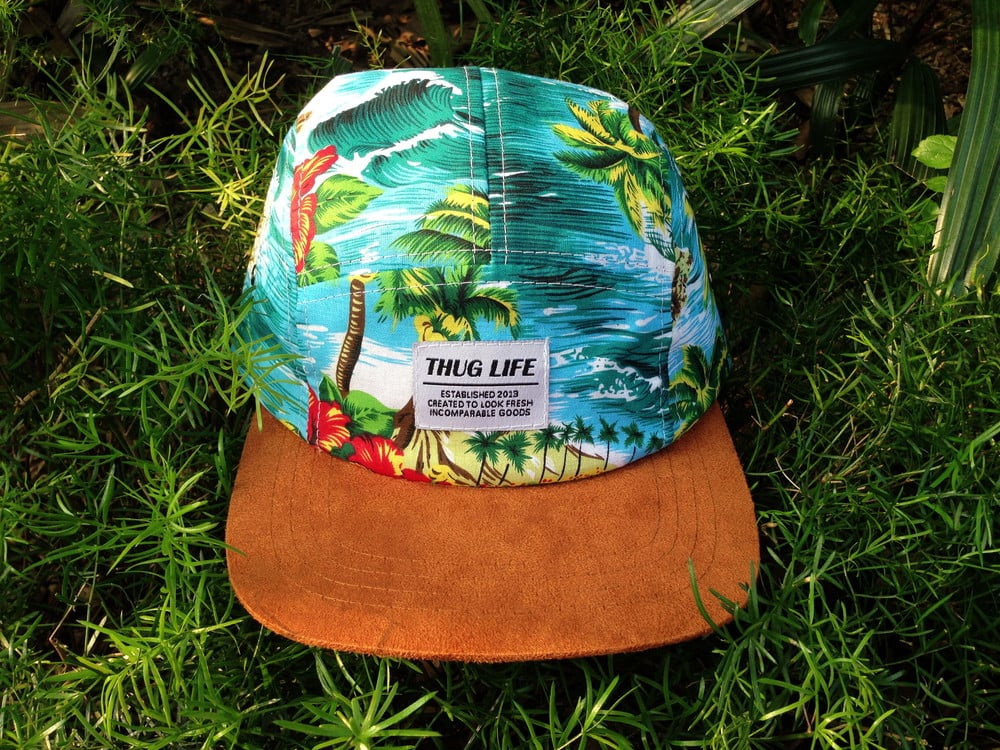 Image of Palm Trees 5 Panel Cap