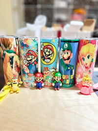 Image 5 of Mario , Luigi, Bowser, Princess Peach Tumbler/Keychain 