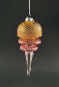 Gold and silver fume ornament #1