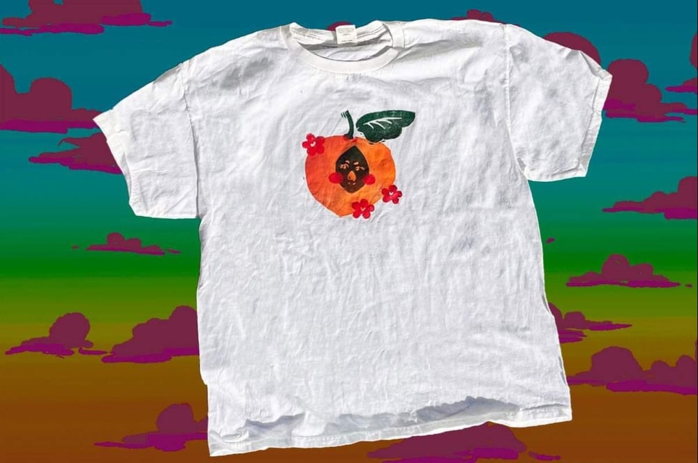Image of Peachy Keen Unisex Multi-Block Printed T-shirt 