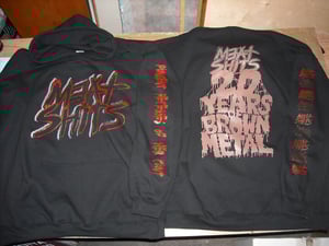 Image of MEAT SHITS - 20 Years Of Brown Metal Anniversary Hoodies (Size XL)!!!