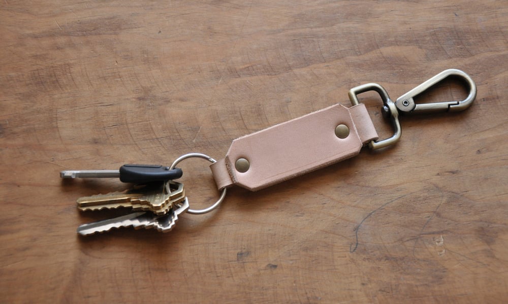 Image of Key Fob - Natural Leather