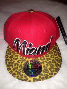 Image of  MIAMI cheetah print snapback