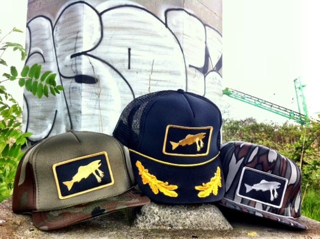 Image of Stealth Society X Salmon Arms CohoLab Hat Naval Trucker RESTOCK!
