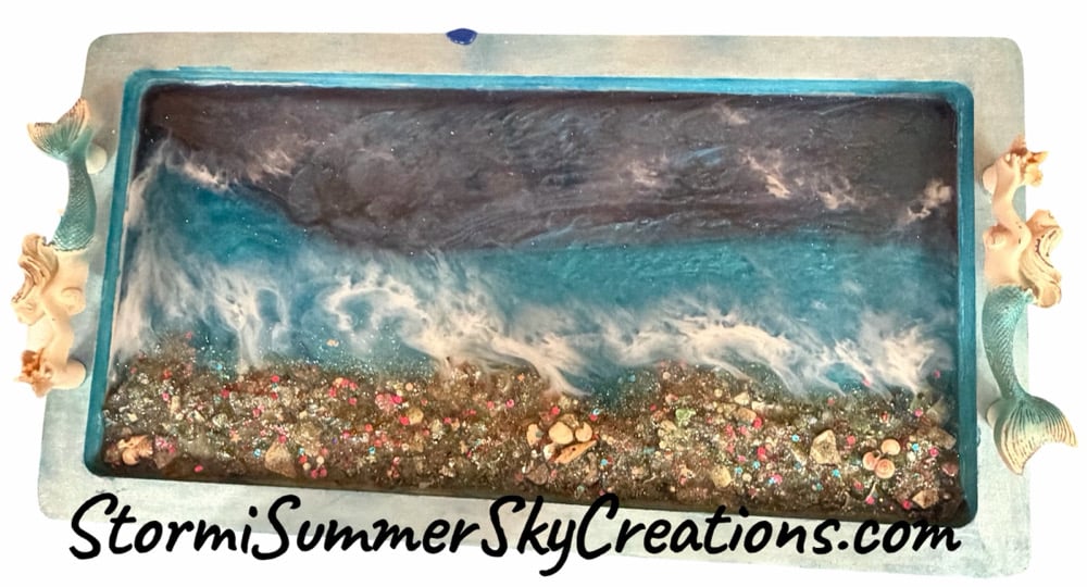 Image of Beach Themed Decorative Tray