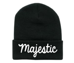 Image of BLACK 'MAJESTIC' BEANIE 