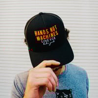 Image 3 of Hand Not Machines Trucker Hat
