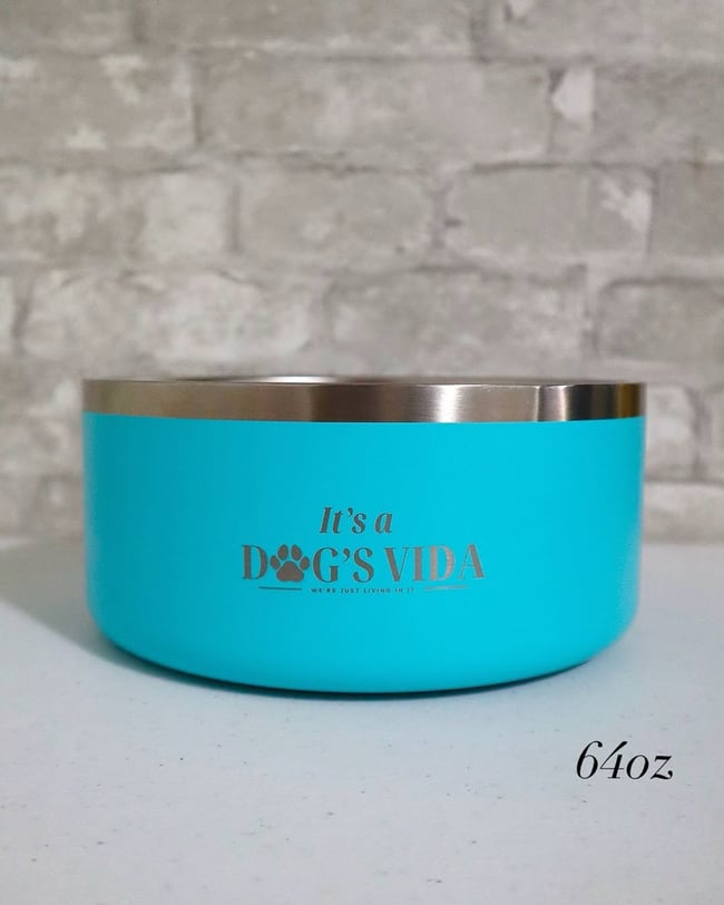 It’s a Dog’s Vida Stainless Steel Non-Slip Dog Bowl