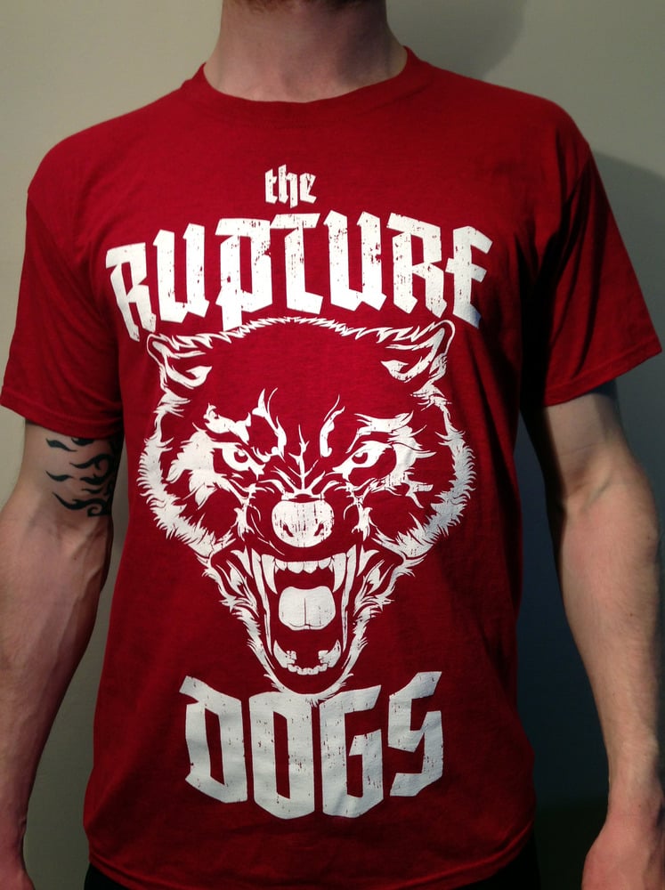 Image of The Rupture Dogs *Men's Red T-Shirt*