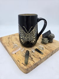 Image 1 of Black Butterfly Mug