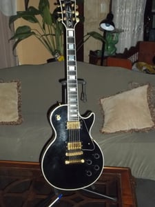 Image of Gibson Les Paul Custom Electric Guitar ( Ebony Finish )