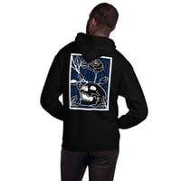 Image 1 of UNISEX S&S HOODIE- SKULL AND ROSES