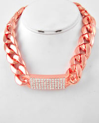 Image of Rose Gold ID Necklace 