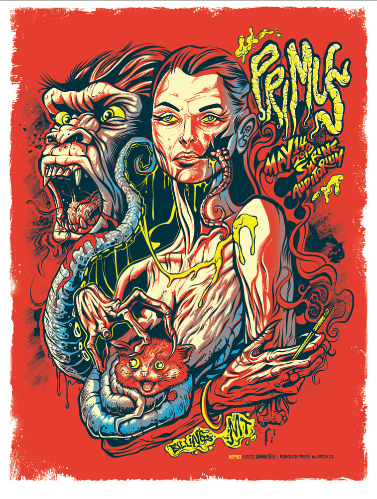 Image of Primus 2013 Gig Poster (S/N Edition) 