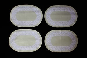 Image of Placemats, Sage "Floral Burnout" Set of 4