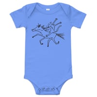 Image 2 of cat rider Baby short sleeve one piece