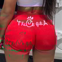 Image 6 of  High Waisted Skinny Printed Shorts