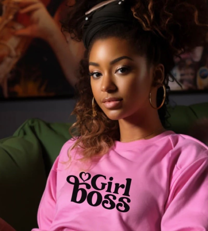 Girl Boss Sweatshirt Bella Design Junkie