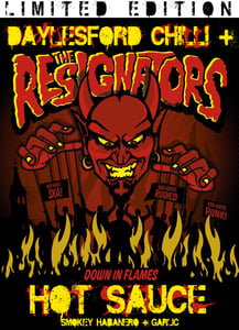 Image of DC + The Resignators "Down in Flames" LTD EDITION (150ml)