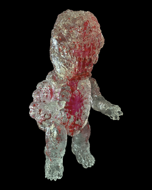 Image of Clear Death Gnasher (internal blood splatter)