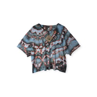 Image 1 of XXL Crop Tee in Ember Ice Dye