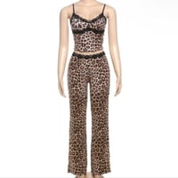 Image 1 of  Leopard Cropped Set / PRE ORDER