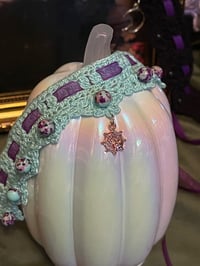 Image 1 of Enchanted Web Choker – With Rose Gold Spider Pendant