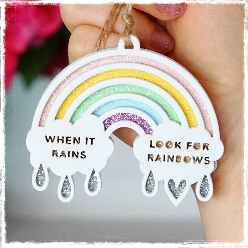 Image of When It Rains - Pastel Rainbow