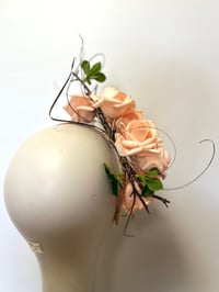 Image 4 of Soft pink rose headpiece 