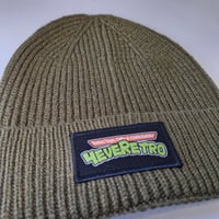 Image 4 of 4eveRetro Mutant Patch Knitted Beanie Hat