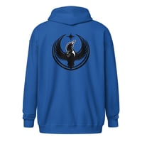 Image 9 of Zipper Hoodie - Rebel Loon Back Print