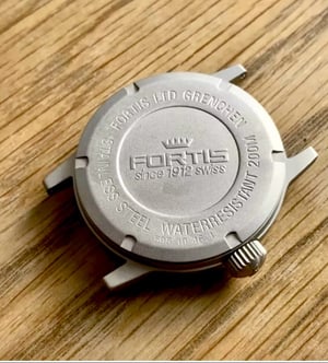 Image of Fortis Flieger Cockpit complete kit,new,2/tone Black/white Dial,40mm Case,595.10.46.1