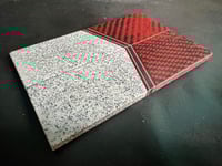 Image 3 of Red Carbon Fiber & White Grip-Tec Segmented Knife Scales
