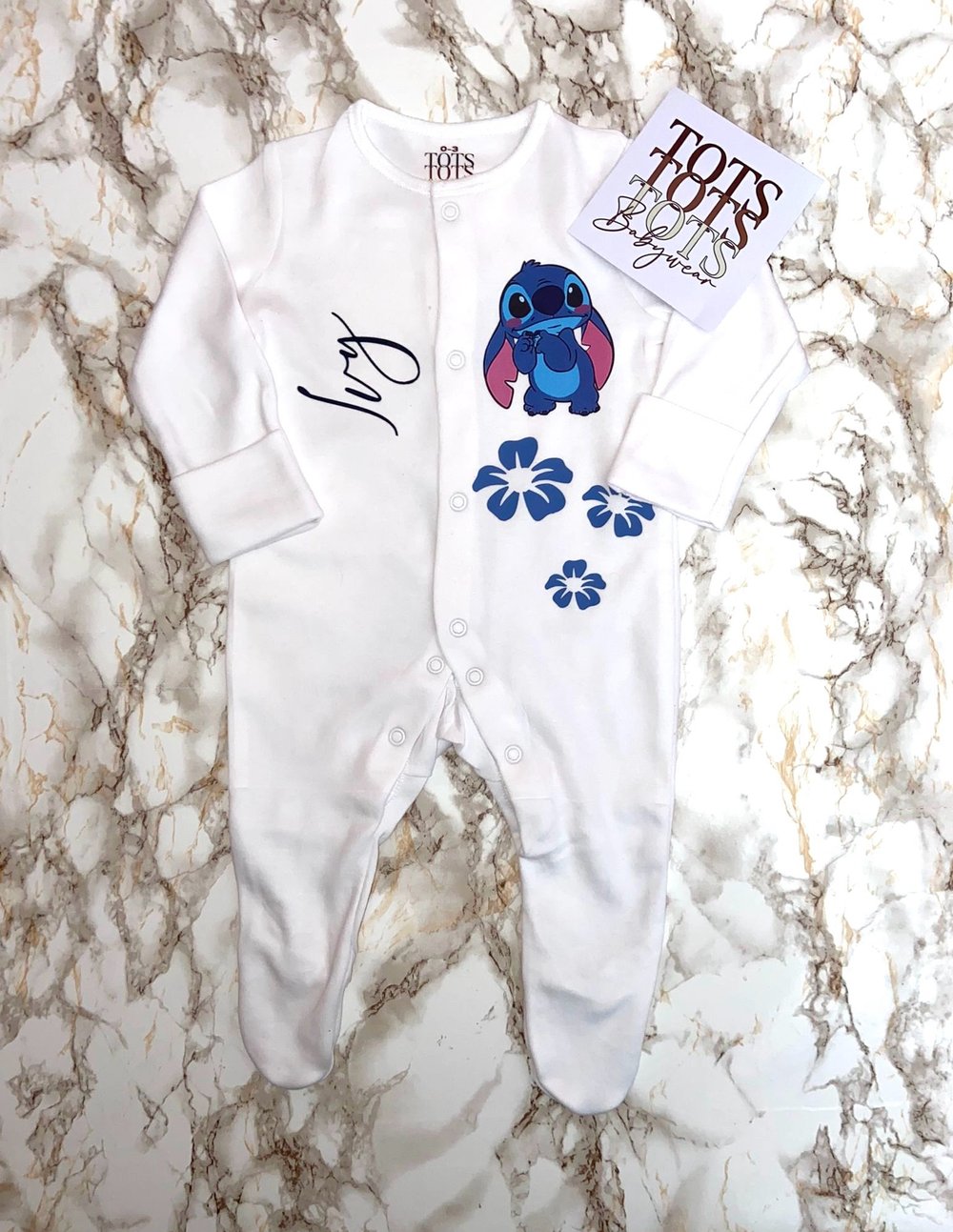 Stitch Floral Sleepsuit