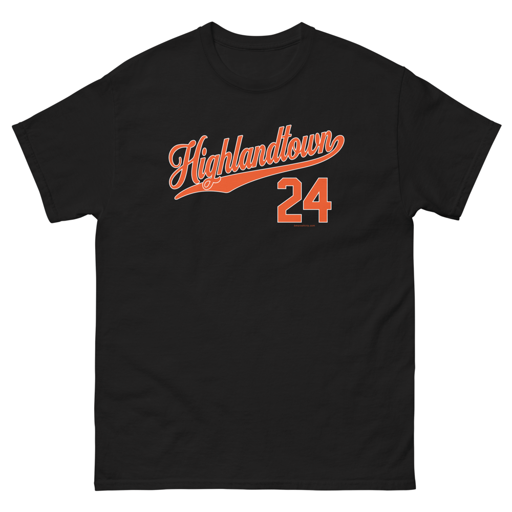 Image of Highlandtown Baltimore T-Shirt 21224 Mens (Black)