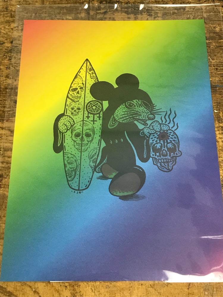 Image of HOT RATS RAINBOW PRINT