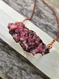 Image 1 of Rhodochrosite raw specimen necklace