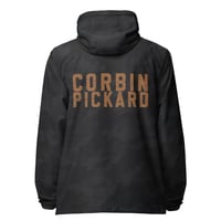 Image 1 of Corbin Pickard Camo Brown Unisex lightweight zip up windbreaker