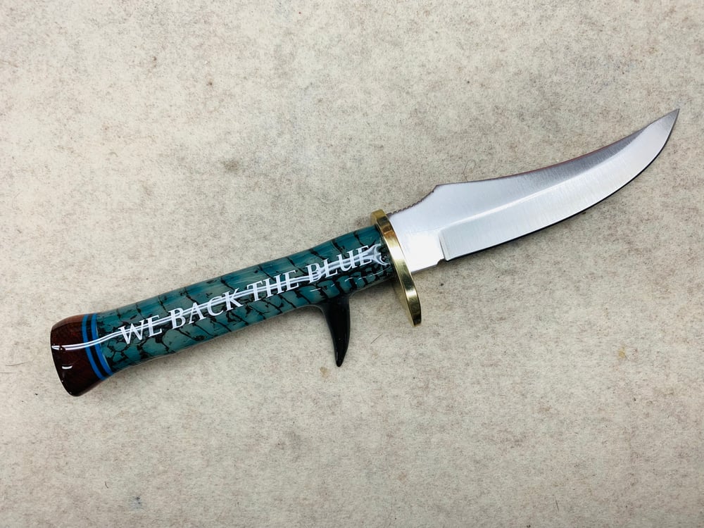 Image of We Back the Blue Stainless Knife