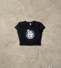 Image 2 of Para el Mundo Black Crop Baby T 