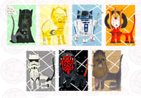 Image 2 of Pack 7 Postales Stars Wars