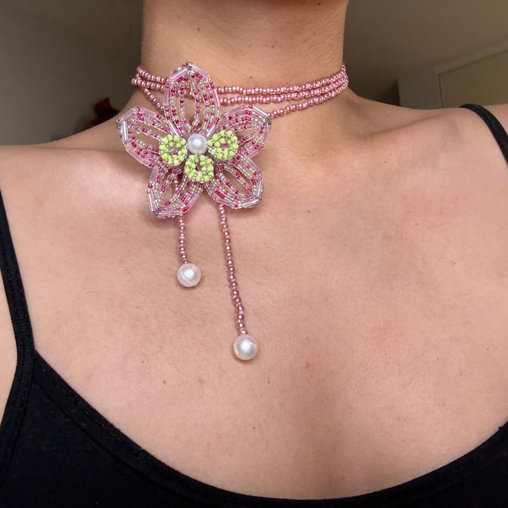 Image of Custom Color Orchid Necklace