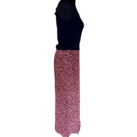 Image 4 of Silk Crinkle Floral Print Midi Skirt - Size 14 Petite - 90s Style
